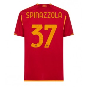 AS Roma Leonardo Spinazzola #37 Hjemmebanetrøje 2023-24 Kort ærmer